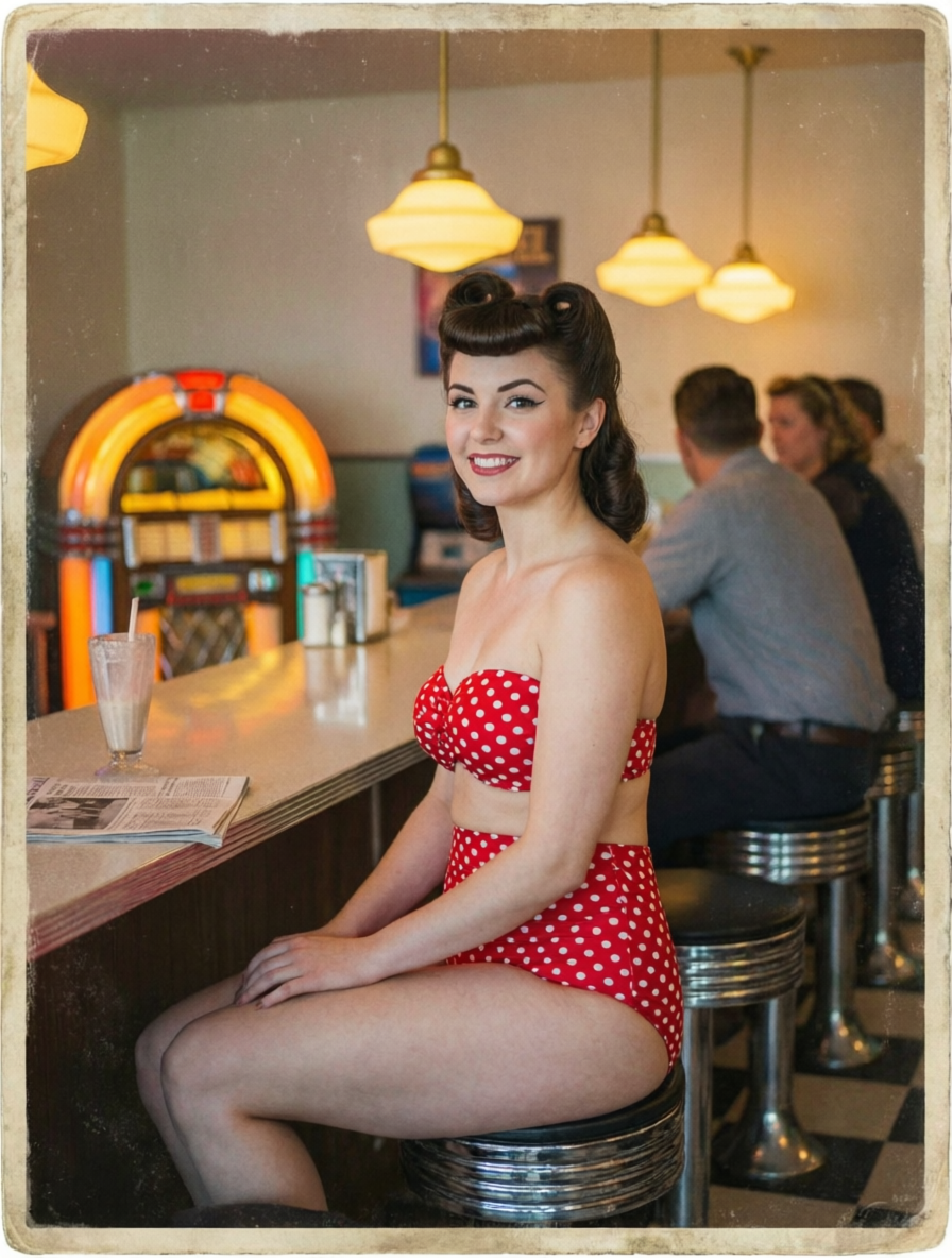Retro Bikini photo style preview