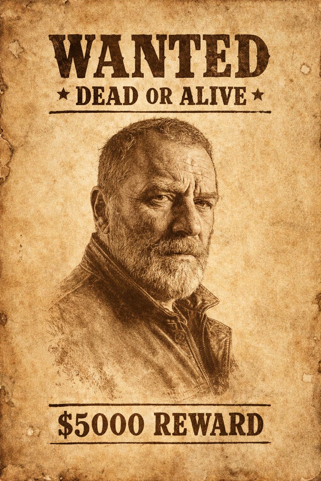 Wanted Poster photo style preview