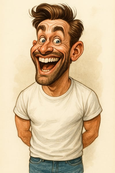 Caricature photo style preview