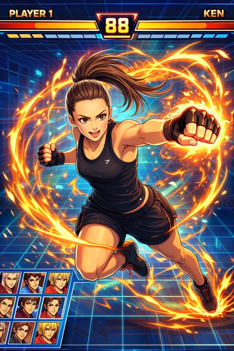 Anime Fighter photo style preview