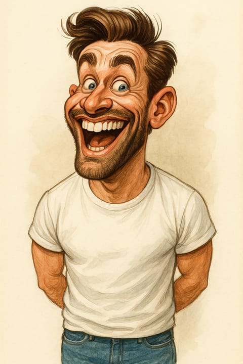 Caricature photo style preview