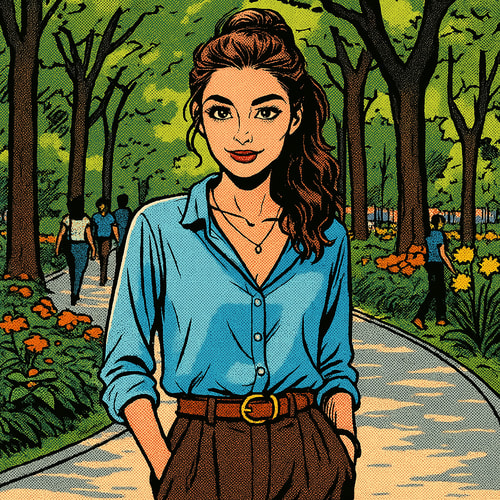 Comic photo style preview