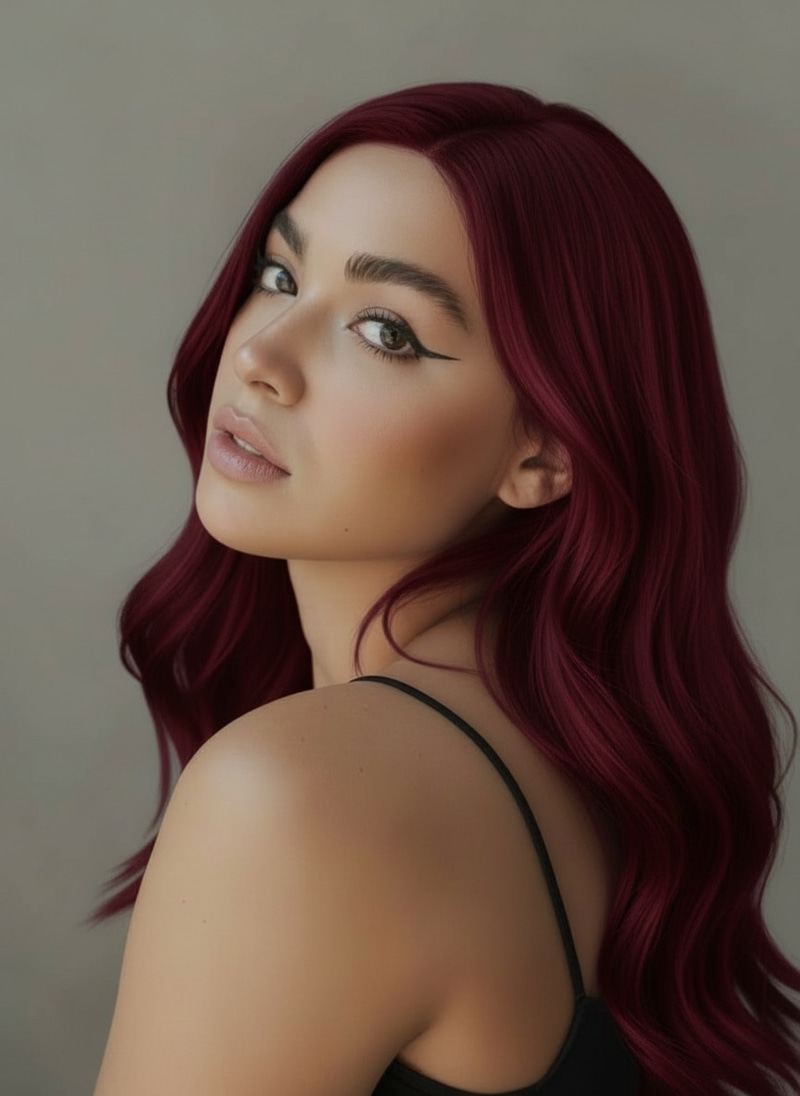 Burgundy photo style preview