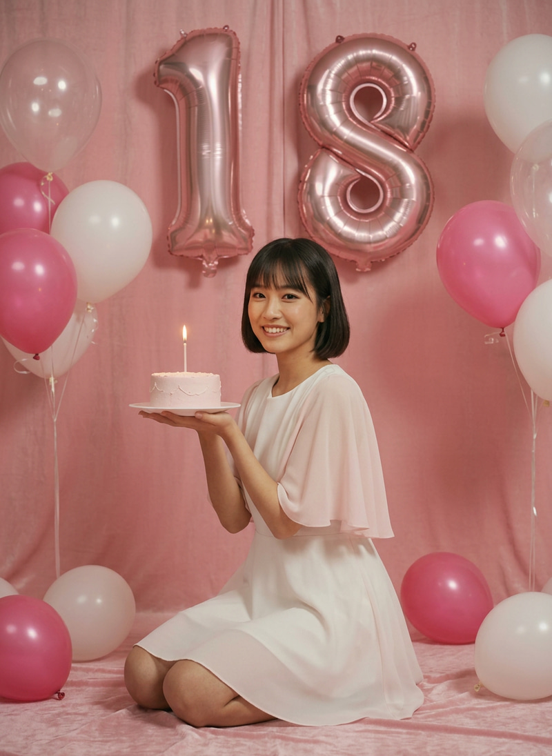 Pink Birthday photo style preview